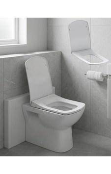 Kare Slim Klozet Kapağı Sessiz Kapanma Dayanıklı Tasarım Açık Altın Kare Slim Klozet Kapağı Sessiz Kapanma Dayanıklı Tasarım Açık Altın