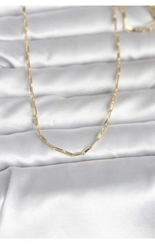 Cm 14k Gold Renk İnce Ataç Zincir Model 60 Cm Kadın Kolye 001 - Beyaz Cm 14k Gold Renk İnce Ataç Zincir Model 60 Cm Kadın Kolye 001 - Beyaz