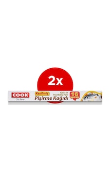 Cook 16'li Kesilmis Pisirme Kagidi 42x37 CM 2'li Paket Cook 16'li Kesilmis Pisirme Kagidi 42x37 CM 2'li Paket