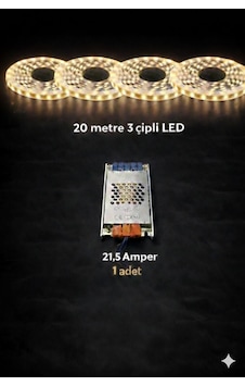 3 Çipli 20 Metre Let + Trafo Günışığı