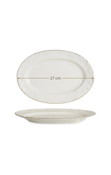27 Cm Cream Altın Yaldızlı Kabartma Goncagül Desen Porselen Kayık Tabak Şık Servis Ve Sunum Tabağı Krem 27 Cm Cream Altın Yaldızlı Kabartma Goncagül Desen Porselen Kayık Tabak Şık Servis Ve Sunum Tabağı Krem