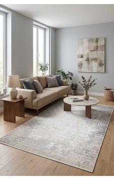Lüks Viskon Kuvars Geometrik Eskitme 100 Tarak Halı Kv04 Gri Lüks Viskon Kuvars Geometrik Eskitme 100 Tarak Halı Kv04 Gri