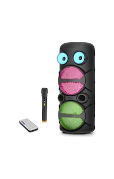 Bluetooth Hoparlör Fm Radyo 2x8 Inç Usb Tf Aux Rgb Mikrofonlu Kumandalı - Siyah Jbr8809 Bluetooth Hoparlör Fm Radyo 2x8 Inç Usb Tf Aux Rgb Mikrofonlu Kumandalı - Siyah Jbr8809