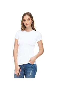 Tutku Elit Elit Beyaz Kısa Kol Basic Kadın Body Diğer