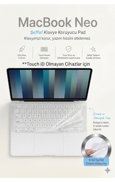 Macbook Neo 13 İnç A3404 İle Uyumlu Uyumlu Klavye Koruyucu Diğer