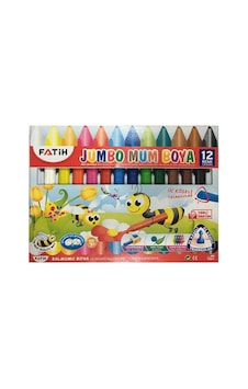 12 Renk Wax Crayon Boya Kalemi Çok Renkli 12 Renk Wax Crayon Boya Kalemi Çok Renkli