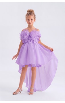 Mnk Baby & Kids Kız Çocuk Kuyruklu Kristal Limni Abiye Elbise M00856 Lila Mnk Baby & Kids Kız Çocuk Kuyruklu Kristal Limni Abiye Elbise M00856 Lila