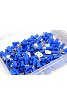 1,50-2,50mm Kablo Ucu 6,3 Erkek Mavi Izolasyonlu Sıkmalı 200 Adet 1,5-2,5 Mm 1,50-2,50mm Kablo Ucu 6,3 Erkek Mavi Izolasyonlu Sıkmalı 200 Adet 1,5-2,5 Mm