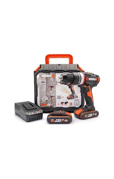 WORX WX-JCR 20Volt/2.0Ah Li-ion Çift Akülü Kömürsüz Profesyonel Darbeli Şarjlı Matkap WORX WX-JCR 20Volt/2.0Ah Li-ion Çift Akülü Kömürsüz Profesyonel Darbeli Şarjlı Matkap