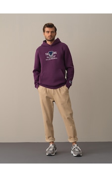 Xint Mor Regular Fit Kapüşonlu Pamuklu Sweatshirt 300275 Xint Mor Regular Fit Kapüşonlu Pamuklu Sweatshirt 300275