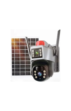 Apronx 6mp 3,6mm Apx-wp266 4g Solar Çift Kamera 12 Led Wifi Ptz