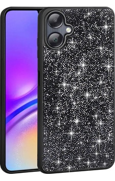 Samsung Uyumlu Galaxy A06 Kılıf Parlak Taşlı Tasarım Zore Pırlanta Kapak Çok Renkli