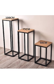 Üçlü Sehpa Yan Sehpa Çiçek Sehpası Üçlü Sehpa Yan Sehpa Çiçek Sehpası
