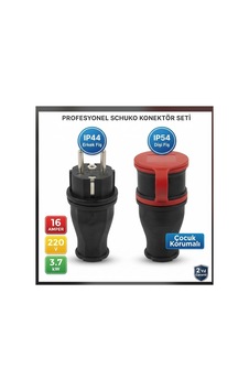 Kauçuk Monofaze Erkek Ve Dişi Fiş 2 Li Set İp44 Ve İp54 Uyumlu Çocuk Korumalı 16a - 220 Volt - 3.8kw - 921858186 Kauçuk Monofaze Erkek Ve Dişi Fiş 2 Li Set İp44 Ve İp54 Uyumlu Çocuk Korumalı 16a - 220 Volt - 3.8kw - 921858186