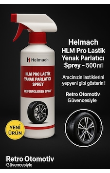 Helmach Hlm Pro Lastik Yanak Parlatıcı Sprey 500 Ml