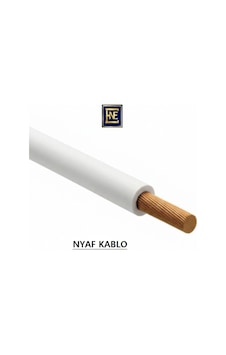 Enfe Elektrik 0,34 Mm² Nyaf Kablo - Çok Telli Esnek Bakır Tesisat Kablosu 5 Metre Rulo Beyaz Enfe Elektrik 0,34 Mm² Nyaf Kablo - Çok Telli Esnek Bakır Tesisat Kablosu 5 Metre Rulo Beyaz