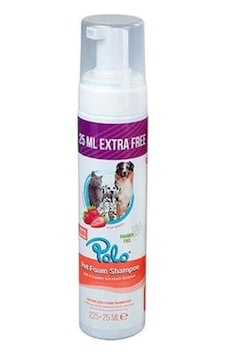 Polo Çilek Kokulu Durulanmayan Köpek Şampuan Seti 225 + 25 ML
