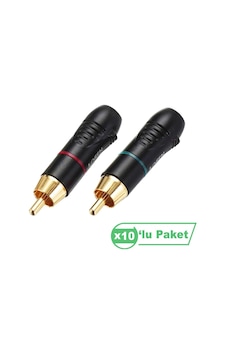 Losen Le5040 Rca Erkek Konnektör ( 10 lu Paket ) Losen Le5040 Rca Erkek Konnektör ( 10 lu Paket )