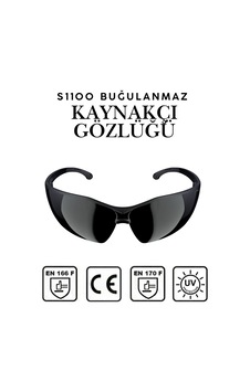 S1100 Siyah Kaynakçı Gözlüğü Uv Korumalı Silikonlu İş Güvenliği Gözlüğü Burun Acıtmayan Gözlük S1100 Siyah Kaynakçı Gözlüğü Uv Korumalı Silikonlu İş Güvenliği Gözlüğü Burun Acıtmayan Gözlük