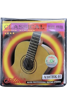 Alice A105-Bk Klasik Gitar Takım Tel Siyah Misineli Alice A105-Bk Klasik Gitar Takım Tel Siyah Misineli