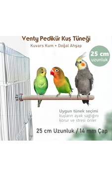 Vixpet Venty Pedikür Papağan Tünek 25 cm Uzunluk 14 mm Çap / 1 Adet - Kumlu Tünek- Zımpara Tünek Vixpet Venty Pedikür Papağan Tünek 25 cm Uzunluk 14 mm Çap / 1 Adet - Kumlu Tünek- Zımpara Tünek