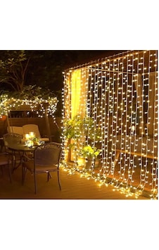 2x2 Metre Perde Led Sarı Işık Renkli 2x2 Metre Perde Led Sarı Işık Renkli