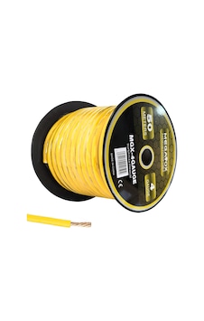 Megavox Mgx-4gauge Oto Anfi Tesisat Kablosu Silikon 4ga 50 Metre Sarı