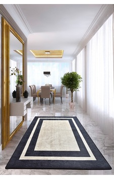 Black Frame Djt 160X230 Cm Dekoratif Modern Halılar Black Frame Djt 160X230 Cm Dekoratif Modern Halılar