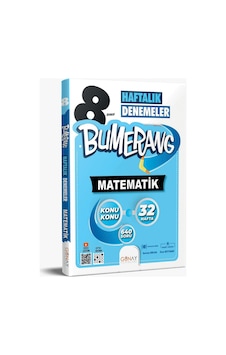 Günay Yayıncılık 8. Sınıf Bumerang Matematik 32 Haftalık Denemeler Güncel Müfredat Günay Yayıncılık 8. Sınıf Bumerang Matematik 32 Haftalık Denemeler Güncel Müfredat