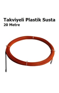 5 Adet 20 Metre Kılavuz Telli Plastik Susta