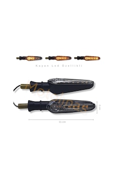 Motosiklet Universal Kayan Led Sinyal Takımı Model:3 Motosiklet Universal Kayan Led Sinyal Takımı Model:3