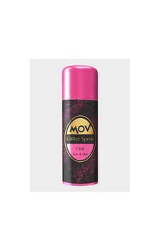 Mov Glitter Sprey Pembe Simli Renkli Saç & Vücut Spreyi Parlaklık Verici Mov Glitter Sprey Pembe Simli Renkli Saç & Vücut Spreyi Parlaklık Verici