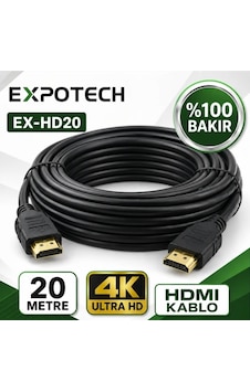 Expotech Ex-hd20 20 Metre 4k Hdmı Kablo Görüntü Ve Ses Aktarım Kablosu Expotech Ex-hd20 20 Metre 4k Hdmı Kablo Görüntü Ve Ses Aktarım Kablosu