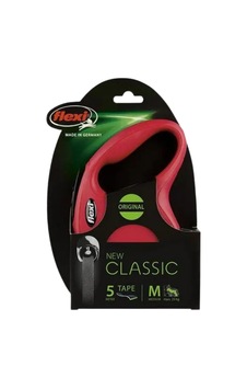 Flexi New Classic 5 M Şerit Tipi Tasma Medium Kırmızı Flexi New Classic 5 M Şerit Tipi Tasma Medium Kırmızı