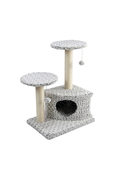 Tommy Kedi Evli Tırmalama Gri 45x33x70 Tommy Kedi Evli Tırmalama Gri 45x33x70