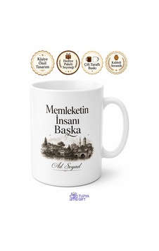Memleketin İnsanı Başka Yazılı Kupa Bardak Özel Tasarım Hediye Beyaz / Çok Renkli Memleketin İnsanı Başka Yazılı Kupa Bardak Özel Tasarım Hediye Beyaz / Çok Renkli