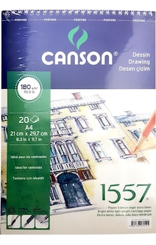Canson 1557 Desen Çizim Defteri 180Gr. 20 Yaprak. A4 Canson 1557 Desen Çizim Defteri 180Gr. 20 Yaprak. A4
