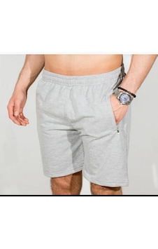 Unisex Baharlık Penye Şort Açık Gri Unisex Baharlık Penye Şort Açık Gri