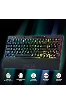 Redragon K515 Pro Shiva Rgb Kablosuz Membranlı Türkçe Oyun Klavye