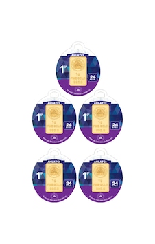 Ahlatcı Kuyumculuk 24 Ayar-5 Gram Külçe Altın (5x1)