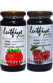 Organik Çilek Reçeli 280 Gr Ve Vişne Reçeli 280 Gr Organik Çilek Reçeli 280 Gr Ve Vişne Reçeli 280 Gr