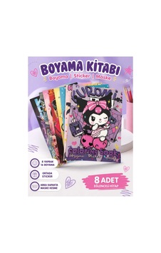 Sevimli Karakterler 8'li Karma Boyama Kitabı Seti Sevimli Karakterler 8'li Karma Boyama Kitabı Seti