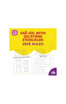 Zeka Kulesi 5 - 8 Yaş Mor Kelebek: - Sağ - Sol Beyin Geliştirme Etkinlikleri- Halk Kitabevi Zeka Kulesi 5 - 8 Yaş Mor Kelebek: - Sağ - Sol Beyin Geliştirme Etkinlikleri- Halk Kitabevi