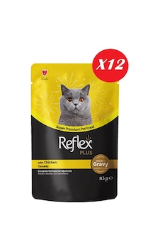 Reflex Plus Sos İçinde Parça Tavuk Etli Yetişkin Kedi Konservesi 85 Gr 12 Adet Reflex Plus Sos İçinde Parça Tavuk Etli Yetişkin Kedi Konservesi 85 Gr 12 Adet