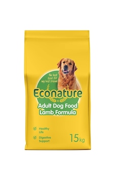 Econature Yetişkin Kuru Köpek Maması Adult Dog Sarı Ambalaj Kuzu Etli 15 Kg