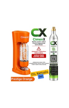 Soda Maker Prestige Orange - Soda Kartuşlu Set Turuncu Soda Maker Prestige Orange - Soda Kartuşlu Set Turuncu