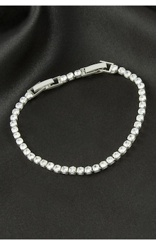 Cosmotex Yuvarlak Zirkon Taşlı Lüks Kararmaz Bileklik 3 Mm-gümüş Rengi Çok Renkli Cosmotex Yuvarlak Zirkon Taşlı Lüks Kararmaz Bileklik 3 Mm-gümüş Rengi Çok Renkli