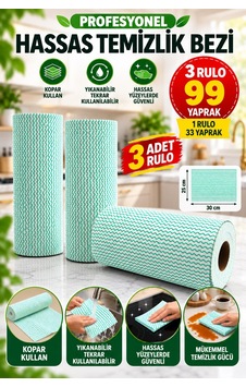 Technow Softtex 33 Yaprak Kopar Kullan Yeşilrulo Hassas Temizlik Bezi 27x30cm 3'lü Sarı Technow Softtex 33 Yaprak Kopar Kullan Yeşilrulo Hassas Temizlik Bezi 27x30cm 3'lü Sarı