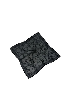 Mim Eşarp Mısırlı Eşarpları Devore Etnik Desenli Eşarp Siyah Mim Eşarp Mısırlı Eşarpları Devore Etnik Desenli Eşarp Siyah