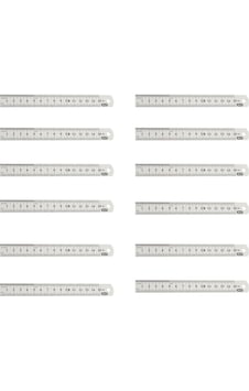 Mas 2328 Çelik Cetvel 15 Cm - 12 Adet Mas 2328 Çelik Cetvel 15 Cm - 12 Adet
